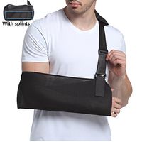 NACHEN Breathable Forearm Fracture Fixation Brace Adult Arm Fixed Shoulder Dislocation Protection Support,Black2,M
