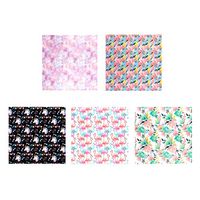 STOBOK 5pcs Fashion Unicorn Packaging Paper Wrapping Paper for Wedding Birthday Party