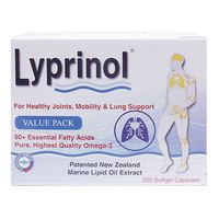 Pharma Lyprinol® Pcso-524® 200 Capsules New Zealand Green Lipped Mussel Extract Oil Joint Health Support & Mobility