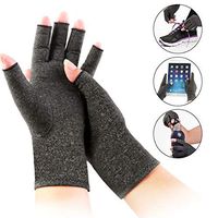 Yunhany Direct 1Pair Soft Arthritis Gloves, Compression Joint Finger Pain Relief Gloves Hand Wrist Support Brace High Elasticity-L