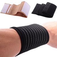 Bandage Brace Adjustable Elastic Wrist Wrap Support Sports Safety - Coffee / Black
