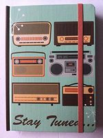Stay Tuned. Retro Radio Themed Notebook Journal