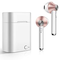 True Wireless Earphones Mini TWS Wireless Headphones Blue-Tooth V4.2 Stereo Call Earbuds with Portable Charging Case Built-in Microphone Headset for iOS Android