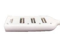 Mchoice High Speed Multi HUB 4 Port USB 2.0 Splitter Expansion Desktop/PC Laptop Adapter (White)