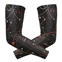 LEVEIS Arrow Arm Sleeves UV Protection for Men Women Sunblock Protective Gloves Running Golf Cycling Driving Long Arm Cover 1 Pair