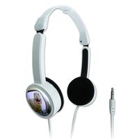 Novelty Travel Portable On-Ear Foldable Headphones Tyrannosaurus T-Rex Dinosaur - Rear View Mirror