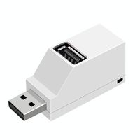 CY Vertical Type USB 2.0 3 Ports Hub Bus Power For Mouse & Flash Disk & Laptop Macbook Notebook PC White