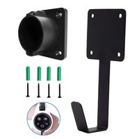 Zencar EV Charger Nozzle Holster Dock and J-Hook Combination for SAE J1772 Connector EVSE Electric Vehicle EV Charger EV Charger Dock and Hook