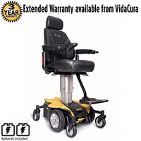 Pride Jazzy AIR Powerchair, Power Adjustable Seat Height, w/Avail Ext Warr (20”x 20”-22” High-Back Sport Seat, Citrine Yellow)