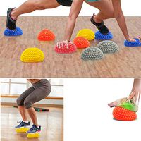 Luonita Foot Massage Yoga Massager Spiky Ball PVC Foot Trigger Point Therapy Myofascial Release Deep Tissue Relieve Plantar Fasciitis Heel Spurs Foot Arch Pain Relax Sore Muscle (Orange, 1 PC)