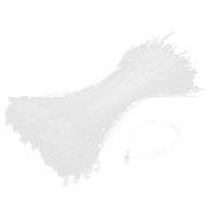 Self Locking Nylon Cable Cord Wire Zip Ties Strap 5inch 500pcs White