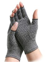ArthritisHope Therapeutic Compression Gloves with Grips - Hand and Finger Support, Comfort and Relief from Pain Caused by Osteoarthritis & Rheumatoid Arthritis (Small)