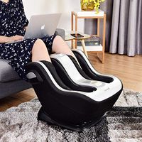 Nightcore Shiatsu Foot Calf Massager, Air Compression, Machine Leg Massage with Portable Handle, Therapy Muscle Relief Feet Massagers and Heating, Deeping Kneading Rolling Heat Vibration,Silver