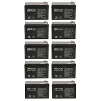 Universal Power Group 12V 12Ah Wheelchair Scooter Battery Replaces Douglas Guardian DG12-12 - 10 Pack