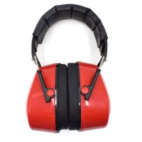 Noise Reduction Ear Muffs, ToAuto Noise Reduction Ear Muffs 360° Rotating, Lighter Weight & Maximum Hearing Protection Ear Muffs, Adjustable Ear Protection, Red