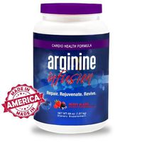 L-Arginine Infusion Jumbo Jar 66oz = 6 11oz jars - Natural formula for Cardio Health 5000mg L-Arginine, 1000mg L-Citrulline, 50mg CoQ10, & 50mg AstraGinTM Per Serving