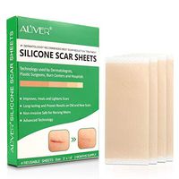 Luxsea Professional Silicone Scar Sheets Soft Reusable Silicone Scar Strips Soften and Flattens Scars Resulting from Surgery, Injury, Burns, Acne, C-section and more