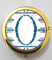 BlackKey Letter O 3-Compartment Decorative Pocket Gift Box Case Organizer for Pill, Color 2 -1401