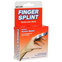 Acu-Life Acu-Life Finger Splint Medium Gutter, Medium Gutter 1 each (Pack of 3)