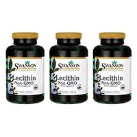 Swanson Lecithin Non-GMO 520 Milligrams 250 Sgels (3 Pack)