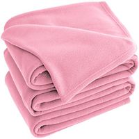 Polar Fleece Premium Ultra Soft Hypoallergenic Cozy Lightweight Blanket/Light Pink/King