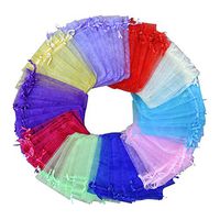 Organza Bags 4x6 inch 100pcs, Organza Drawstring Bags, Organza Drawstring Pouches, Candy Jewelry Party Wedding Favor Gift Bags by SZLhappyboy