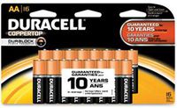Procter & Gamble DURMN1500B16Z Duracell CopperTop Alkaline AA Batteries