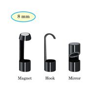 Cainda Hook Magnet Side View Mirror Set for 8mm Lens Borescope Endoscope Camera, Convenient Equipment for Wireless and USB Endoscope Microscope Great Endoscope Microscope Tools