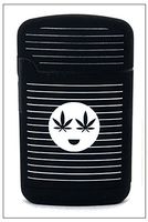 Smokemoji Jet Flame Torch Lighter Adjustable Flame Windproof Butane Refillable (Black)