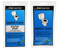 Septic Tank Treatment Bundle - 2 Items, Septic Care Starter Pack (2 Sachets) with Septic Care Regular Pack (2 Sachets) Stops Odors, Clears Drain Fields, Reduces Pump-Outs, 100% Natural Concentrate