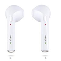 Mini Bluetooth Headsets, Bluetooth Headphones, True Wireless Earbuds, Stereo Earphone Cordless Sport Headphones, i7 Wireless Earbuds with Portable Charger compatible with iPhone and Samsung (WHITE)