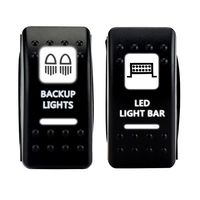 LED Light Bar and Backup Light Rocker Switch for UTV Polaris Ranger RZR Can Am Commander 800 1000 Maverick 1000R