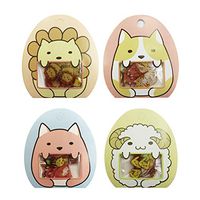 Aimeio Super Cute Cartoon Animals Transparent PVC Stickers for Diary Calendar Albums Decoration Scrapbook Planner Journal Child DIY Toy School Office Supplies,4 Pack