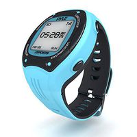 Pyle Pro GPS Sports Watch Workout Trainer - ANT+ Heart Rate Monitor Compatible - For Tracking Running, Biking, Hiking Outdoors - Export Data to Map my Run and Strava - Displays Pace, Speed and Distance (Blue)