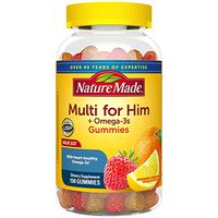 Nature Made Men's Multivitamin + Omega-3  Gummies, 150 Count for Daily Nutritional Support† (Packaging May Vary)