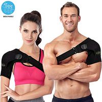 Shoulder Brace for Men and Women Rotator Cuff Brace Adjustable Shoulder Support Shoulder Sleeve Shoulder Compression Sleeve Prevention Dislocated AC Joint Labrum Tear Tendonitis