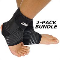 ZSX Ankle Brace (Pair) with Bonus Straps, for Ankle Support, Plantar Fasciitis, or Swollen Ankles, One Size Fits Most Sport (Foot Size - Reg)