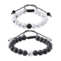 Banana Bucket White Howlite Lava Diffuser Bracelet