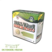 Maple Hill Dryer Balls set of 4 Outdoor Fresh Scent (100% Domestic Wool, X-Large, Handmade in the USA, Eco-Friendly, Natural Fabric Softener Eliminates Dryer Sheets)