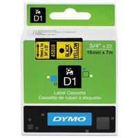 Genuine DYMO 3/4" (18mm) Black on Yellow D1 Label Tape for Electronic Dymo LabelManager 350 Label Maker