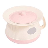 ZSPPPP Pregnant Women Toilet Bowl Adult Plastic Potty Urine Bucket Urinal Pot Children Bucket Bowl Potty Thick Urinal, Adult with Lid (Color : Pink)