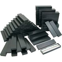 100 Black Stripe Cotton Filled Jewelry Gift Box 8 1/8"