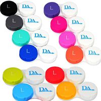 12 x Contact Lens Cases ~ Colour Coded L&R (Pinks, Blues & Classic Colours)