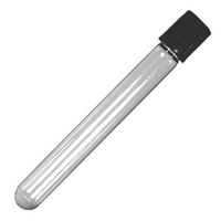 20x150mm Glass Test Tube, Screw Top, with Cap, Black, Karter Scientific 402H2 (Pack of 10)