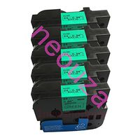 NEOUZA 5PK Compatible for Brother P-Touch Laminated Tze TZ Label Tape Cartridge 24mm x 5m (TZe-D51 Black on Fluorescent Green)