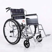 FLYSXP Wheelchair Elderly Disabled Manual Wheelchair Household Light Transport Folding Portable Wheelchair