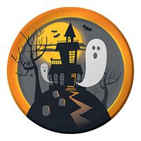 Halloween Creepy Characters 9in Paper Plate CASE (96 Plates)