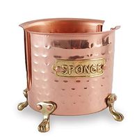 Copper Sponge Caddy, 4" x 4".