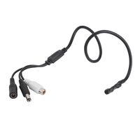 1 Pc,Mini Microphone CCTV Security RCA Output