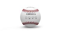 CORSECA Baseball Bluetooth Speakers, Wireless Portable Bluetooth, 5W Superior Sound with Handcrafted Leather-Feel, Stereo Pairing for Surround Sound, for Sports, Travel, Shower, Beach, Party (White)